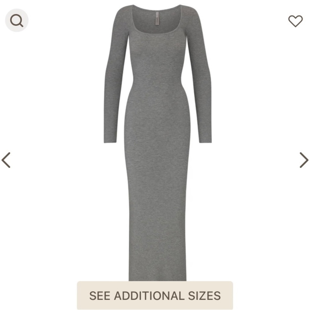 Skims soft lounge long sleeve dress
